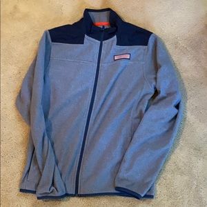 Youth Boys Vineyard Vines navy full zip fleece